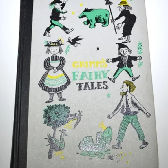 Grimm's Fairy Tales Illustrated Hardcover 1954 Stories Room Display - Picture 1 of 8